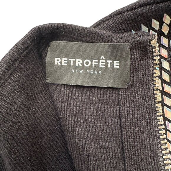 Retrofete Embellished Mock Neck Cut Out Mini Dress Size XXS - Picture 6 of 6